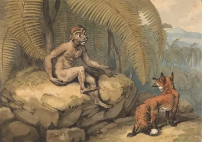 A Monkey And A Fox