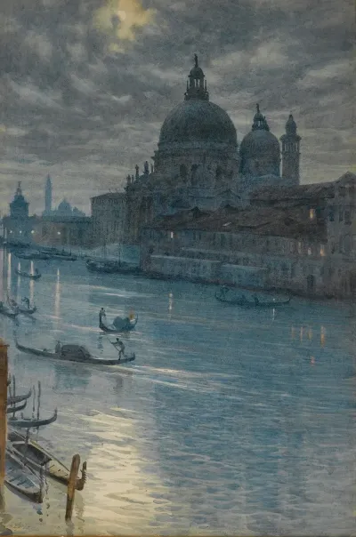 A Moonlight Scene Venice