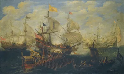 A Naval Battle Between Turks And Christians 2