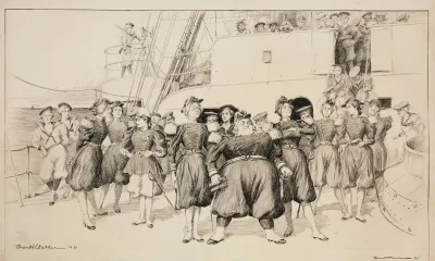 A Navy Ship Where Each Member Of The Crew Is A Woman