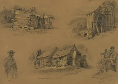 A Negro Cabin The Old Grist Mill