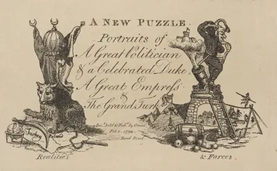 A New Puzzle Portraits Of A Great Politician A Celebrated Duke A Great Empress The Grand Turk