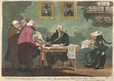 A Noble Lord On An Approching Peace Too Busy To Attend To The Expenditure Of A Million Of The Public Money