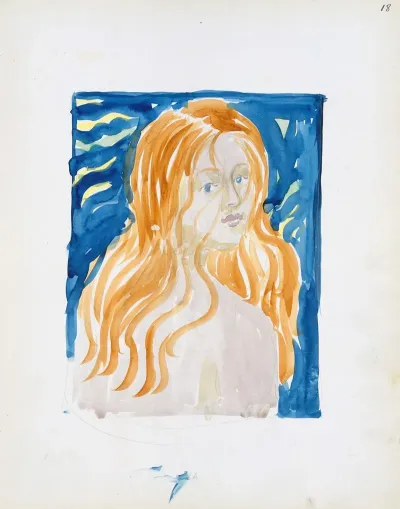 A Nude Woman With Red Hair