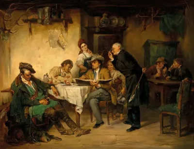 A Painter In A Tavern