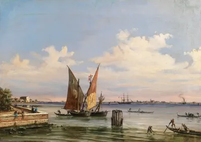 A Panoramic View Of The Lagoon With Santelena Island And The Lido In The Backround