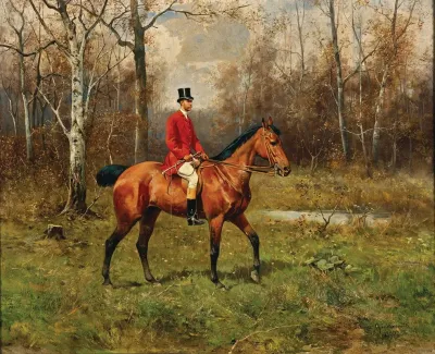 A Parforce Rider In The Forest