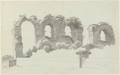 A Part Of An Aqueduct In Rome