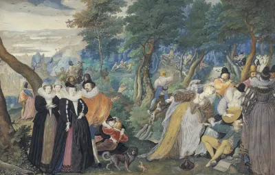 A Party In The Open Air Allegory On Conjugal Love