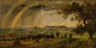 A Passing Shower Over Mts Adam And Eve