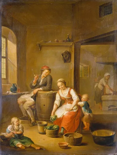 A Peasant Family At Home