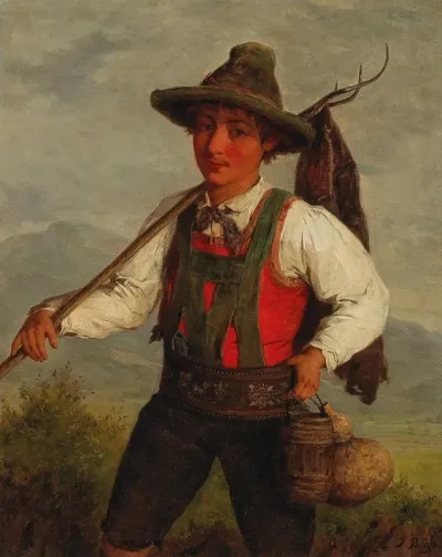 A Peasant On The Way To The Field