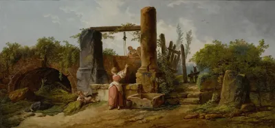 A Peasant Woman At A Well