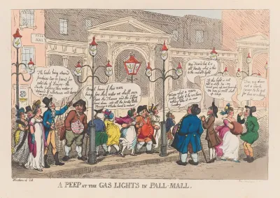 A Peep At The Gas Lights In Pall Mall