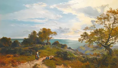 A Peep At The Sea Fairlight Glen