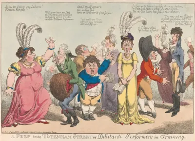 A Peep Into Totenham Street Or Dillitanti Performers In Training