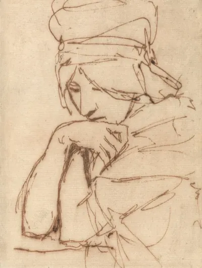 A Pensive Lady
