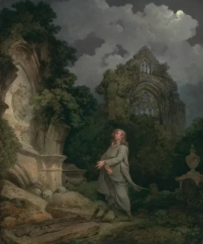 A Philosopher In A Moonlit Churchyard
