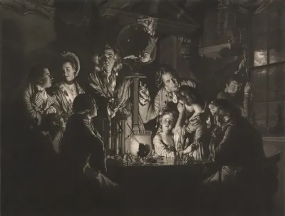 A Philosopher Shewing An Experiment On The Air Pump