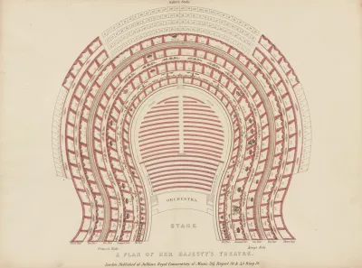 A Plan Of Her Majestys Theatre
