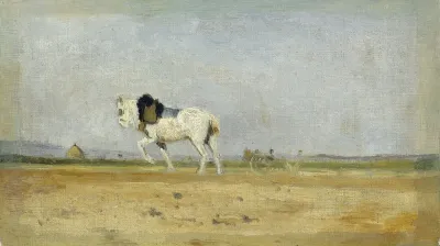 A Plow Horse In A Field
