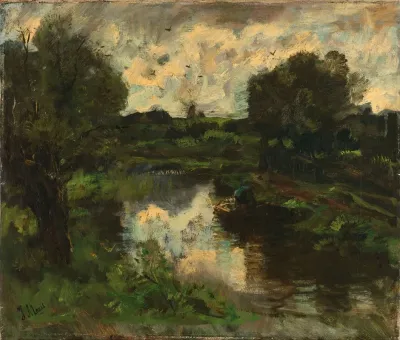 A Polder Landscape After A Thunderstorm