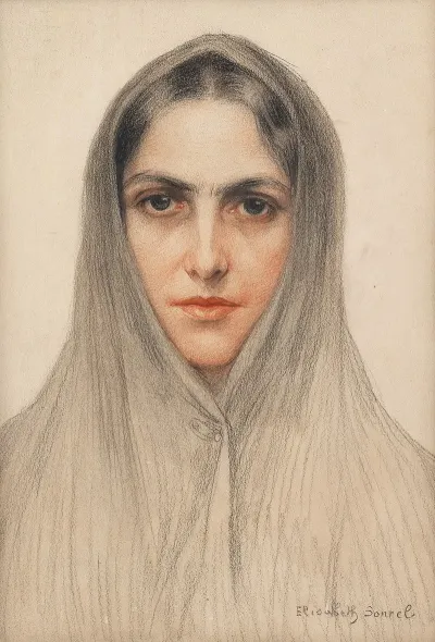 A Portrait Of A Hooded Lady