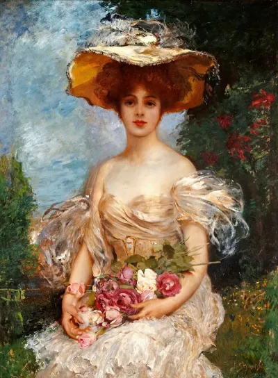 A Portrait Of An Elegant Woman