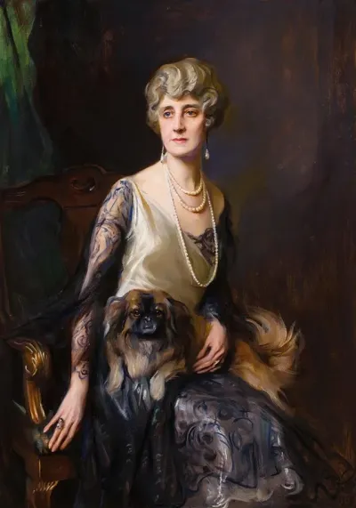 A Portrait Of Mrs Frederick L Pratt Nee Miss Jeannie Williams