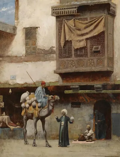 A Pottery Seller In Old Cairo