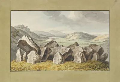 A Prehistoric Stone Circle On A Mound An Extensive Landscape Beyond 2