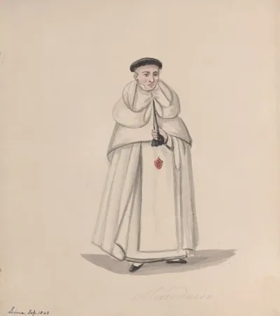 A Priest From The Mercederian Order Order Of Our Lady Of Mercy