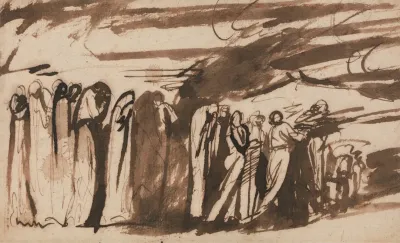 A Procession Of The Damned Study For The Damned In Dantes Inferno