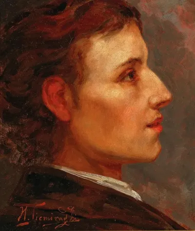 A Profile Portrait Of Frederic Chopin