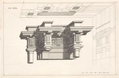 A Projection Of The Dorick Order In Perspective