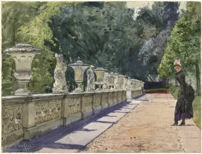 A Promenade In The Park At Sanssouci