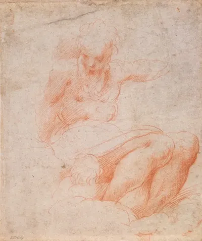 A Putto With An Eagle Saint Matthias