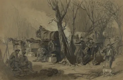 A Regiment Waiting For The Order To March