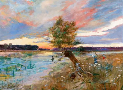 A River At Sunset