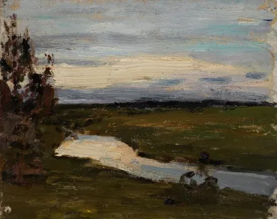 A River At The White Night
