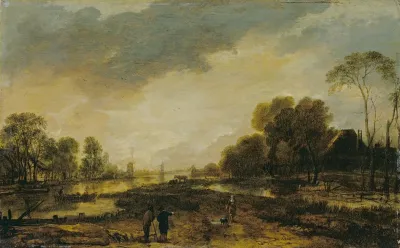 A River Scene Evening
