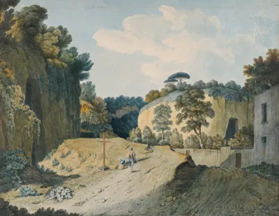 A Road In A Gorge Near Naples