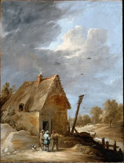 A Road Near A Cottage