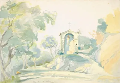 A Roadside Chapel Near Tivoli