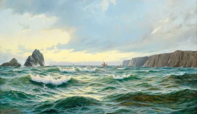 A Rocky Coastal Landscape At Early Morning