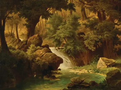 A Rocky Landscape With A River