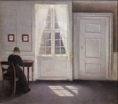 A Room In The Artists Home In Strandgade Copenhagen With The Artists Wife