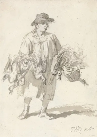 A Rustic Carrying Ducks