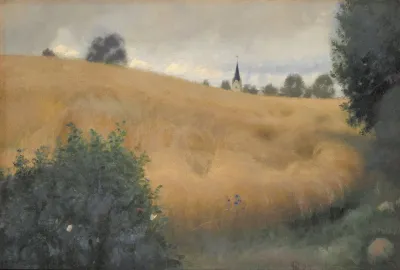 A Rye Field Near Svanninge