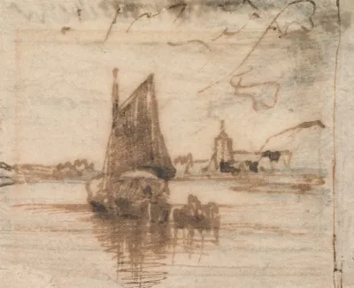 A Sailing Boat Becalmed